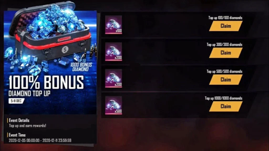 Free Fire Diamond Top Up