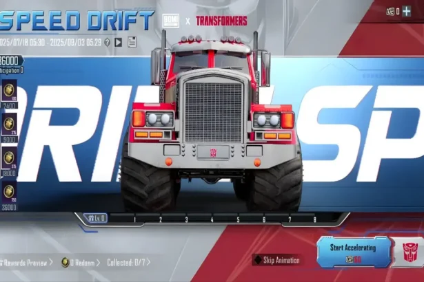 BGMI Transformers Prize Path Event