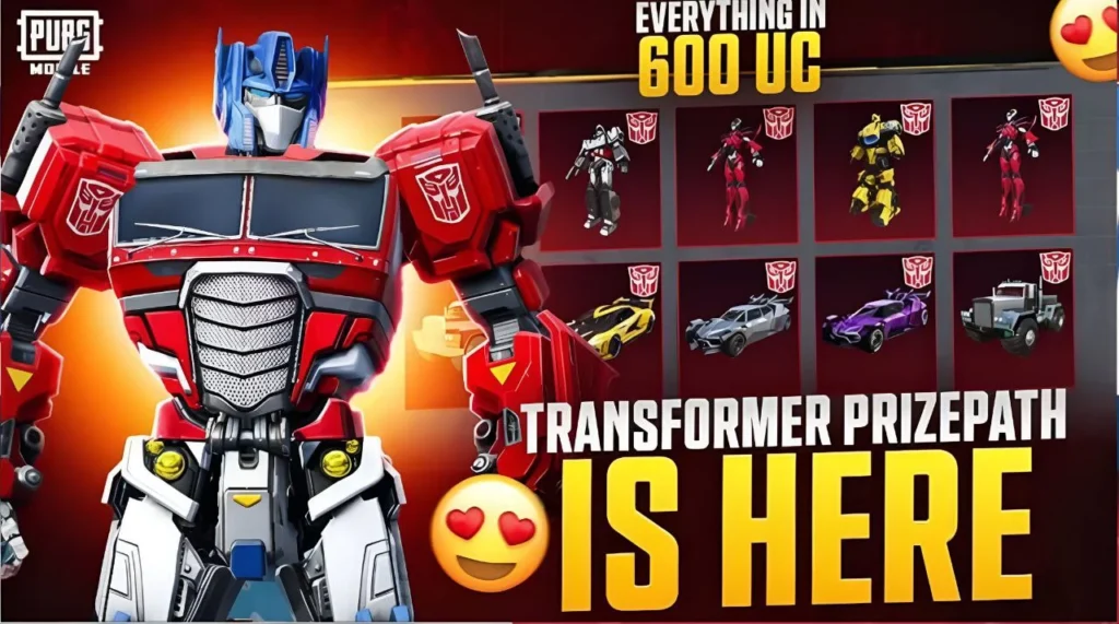 BGMI Transformers Prize Path Event